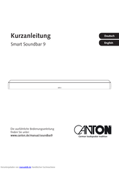 Canton Smart Soundbar 9 Kurzanleitung