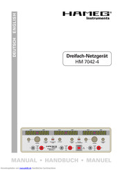 Hameg Instruments HM 7042-4 Handbuch
