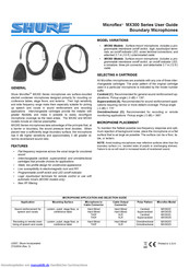 Shure Microflex MX392/S Bedienungsanleitung