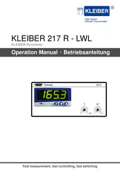 KLEIBER 217 R - LWL Betriebsanleitung