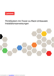 Lenovo ThinkSystem-4U-Tower-zu-Rack-Umbausatz Installationsanweisungen