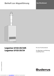 Buderus Logamax U152-20K Beiheft Zur Abgasführung