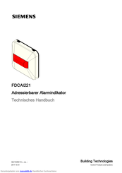 Siemens FDCAI221 Technisches Handbuch