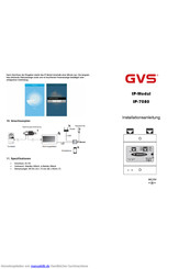 GVS IP-7080 Installationsanleitung