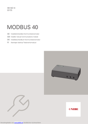 Nibe MODBUS 40 Installateurhandbuch
