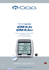 CICLOSPORT CICLOMASTER CM9.3A+ Bedienungsanleitung