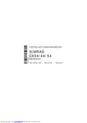 Simrad CX54 series Installationshandbuch