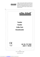 EFBE-SCHOTT TO 1060 Bedienungsanleitung
