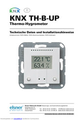 elsner elektronik KNX TH-B-UP Technische Daten Und Installationshinweise
