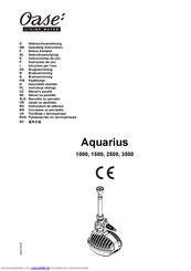 Oase Aquarius 1000 Gebrauchsanweisung