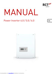 RCT Power Power Inverter 6.0 Bedienungsanleitung