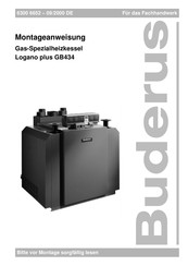 Buderus Logano plus GB434 Montageanweisung