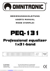 Omnitronic PEQ-131 Bedienungsanleitung
