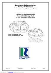 Rewatec Torus 800 Technische Dokumentation