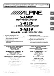 Alpine S-A32F Bedienungsanleitung