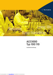Actaris ACE3000 Installationsanleitung