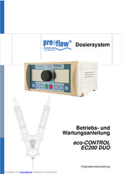 preeflow eco-CONTROL EC200 DUO Betriebs- Und Wartungsanleitung