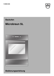 V-Zug Microbraun SL Serie Bedienungsanleitung