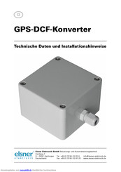 Elsner Elektronik GPS-DCF-Konverter Technische Daten Und Installationshinweise