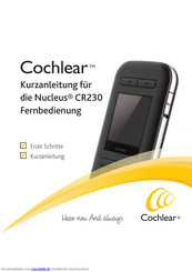 Cochlear Nucleus CR230 Kurzanleitung