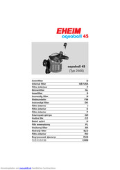 EHEIM aquaball 45 Typ 2400 Bedienungsanleitung