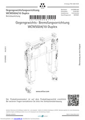 Wittur WCWSG04/10 Duplex Betriebsanleitung