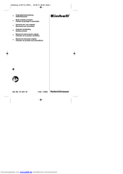 EINHELL 41.331.10 Originalbetriebsanleitung