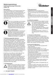 Kubler Codix 136 Bedienungsanleitung