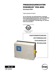 Stober POSIDRIVE FDS 4000 Montage Und Inbetriebnahme