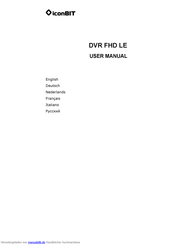 IconBiT DVR FHD LE Bedienungsanleitung