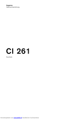 Gaggenau CI 261 Gebrauchsanleitung