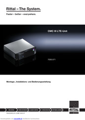 Rittal CMC III LTE-Unit Montage-, Installations- Und Bedienungsanleitung