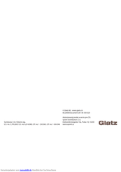 Glatz Sombrano Bedienungsanleitung Und Optionen
