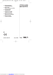 Pro Work PFSG 180/1 Bedienungsanleitung