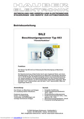 Hauber SIL2 Typ 663 Betriebsanleitung