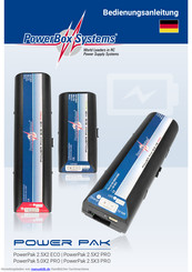 PowerBox Systems PowerPak 2.5X2 PRO Bedienungsanleitung