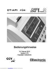 celectronic CARD STAR /medic2 Bedienungsanleitung