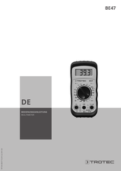 Trotec BE47 Bedienungsanleitung