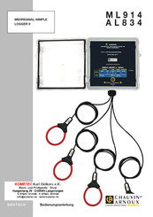 Chauvin Arnoux SIMPLE LOGGER II AL834 Bedienungsanleitung
