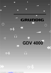 Grundig GDV 4000 Handbuch