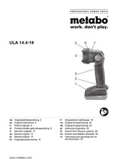 Metabo ULA 14.4-18 Originalbetriebsanleitung