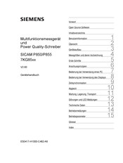 Siemens SICAM P850 Gerätehandbuch