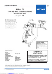 Binks Airless 75 Serviceanleitung