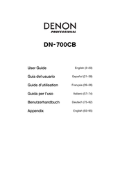 Denon Professional DN-700CB Benutzerhandbuch