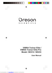 Oregon Scientific VIBRA Trainer Elite Pro Bedienungsanleitung