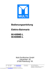 Multi 90/80BME-L Bedienungsanleitung