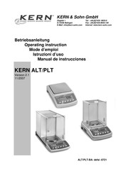 KERN PLT 450-3M Betriebsanleitung