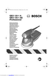 Bosch GEX 125-1 A Professional Bedienungsanleitung