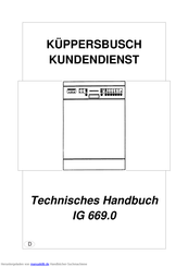 Kuppersbusch IG 669.0 Technisches Handbuch