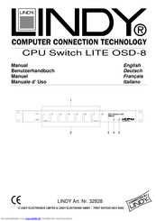 Lindy LITE OSD-8 Benutzerhandbuch